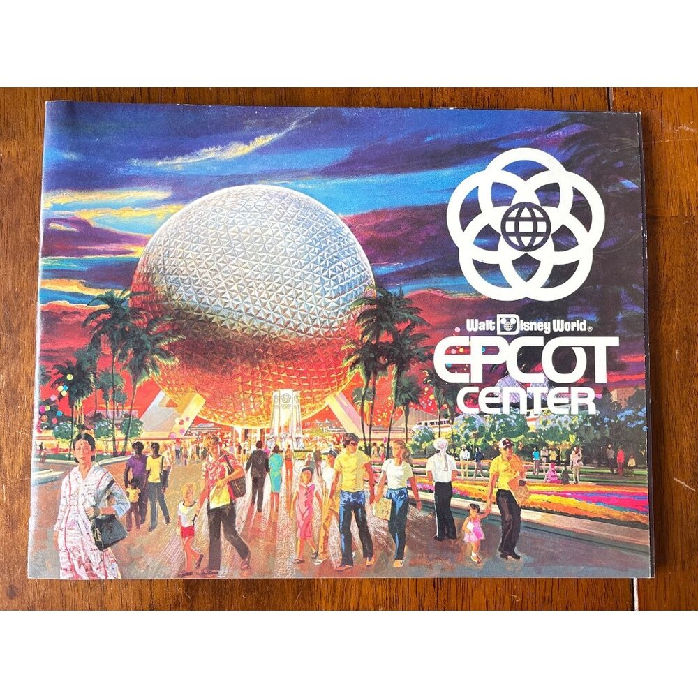 Vintage 1982 Walt Disney World Epcot Center Opening Brochure With Letter